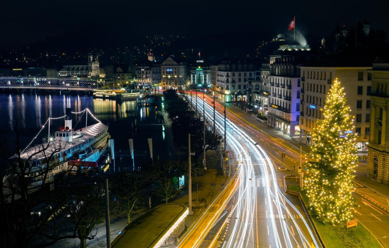 Lucerne Lake View Apartments Bagian luar foto