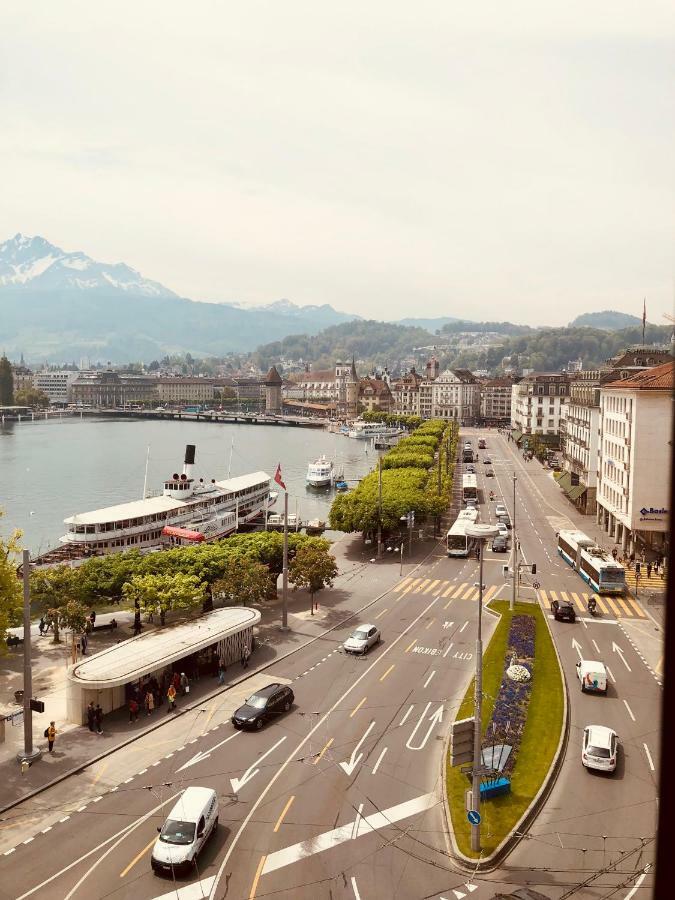 Lucerne Lake View Apartments Bagian luar foto